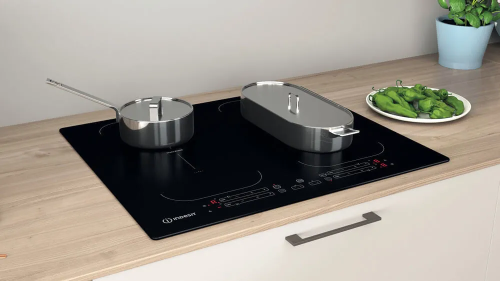 Indesit IB 88B60 NE Built-in Induction Hob - 59cm, 4 Zones, Black