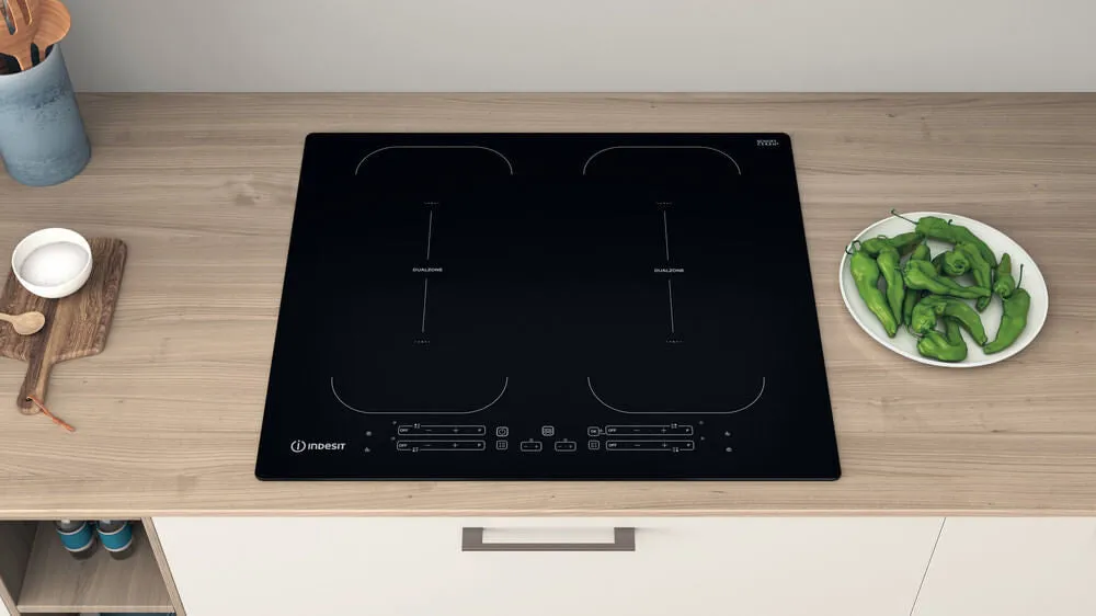 Indesit IB 88B60 NE Built-in Induction Hob - 59cm, 4 Zones, Black