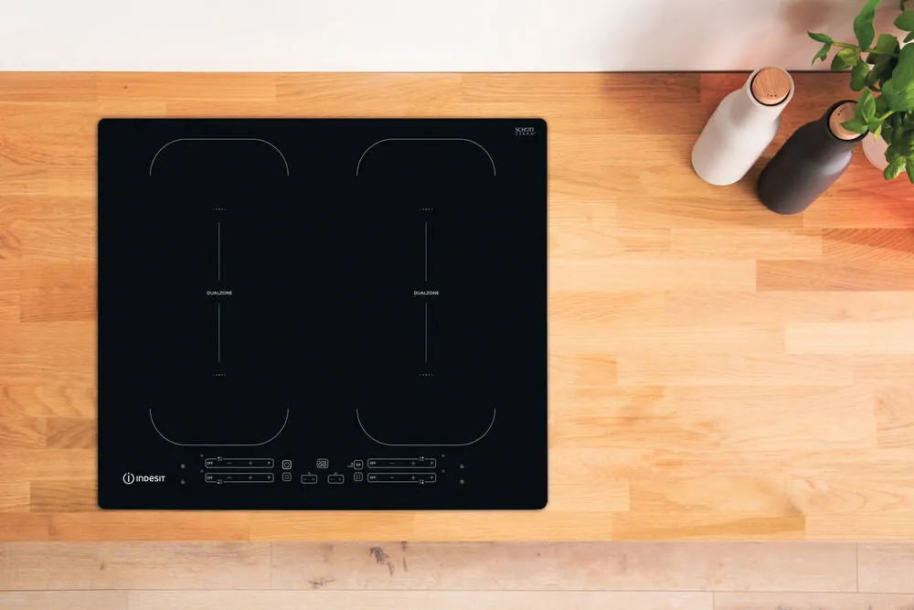Indesit IB 88B60 NE Built-in Induction Hob - 59cm, 4 Zones, Black
