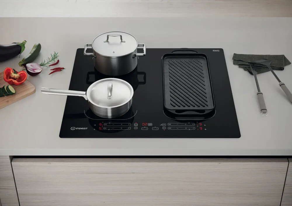 Indesit IB 88B60 NE Built-in Induction Hob - 59cm, 4 Zones, Black