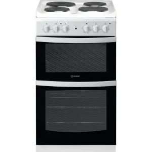 Indesit ID5E92KMW/UK Freestanding Electric Cooker - Black, White