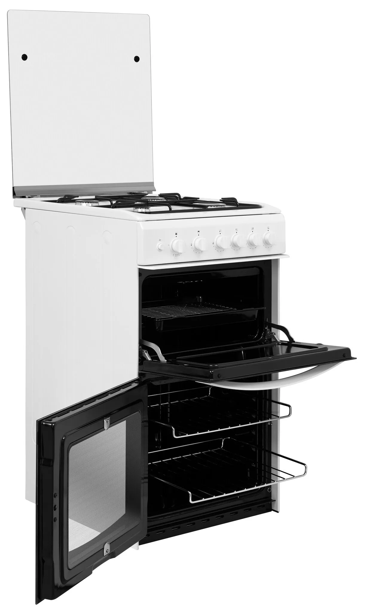 Indesit ID5G00KMW/UK Freestanding Gas Cooker - White