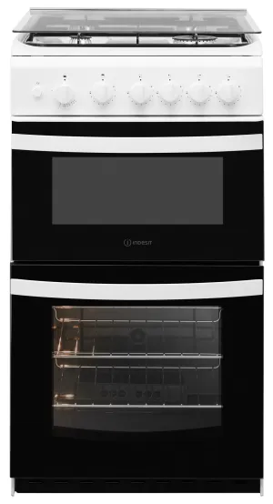 Indesit ID5G00KMW/UK Freestanding Gas Cooker - White