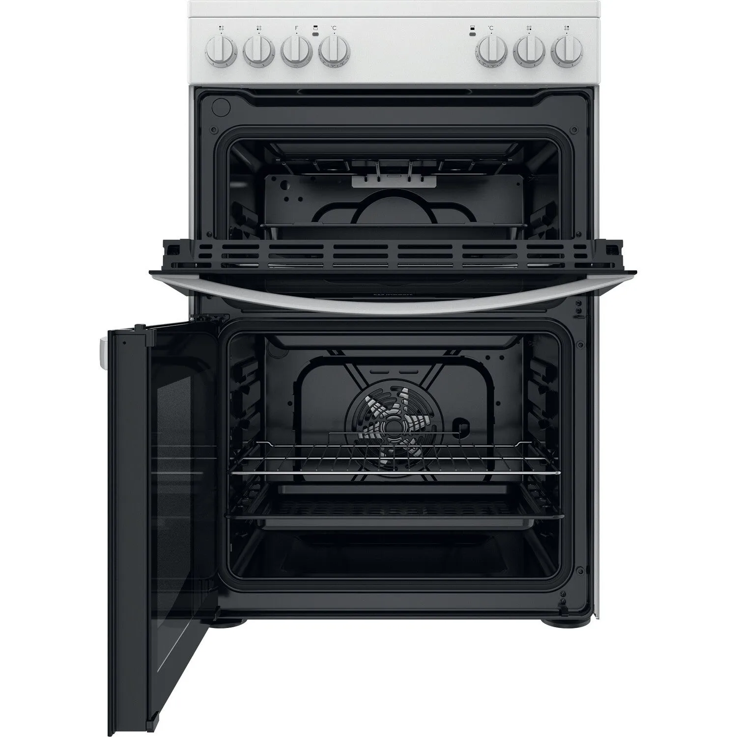 Indesit ID67V9KMW/UK Freestanding Electric Ceramic Cooker - White