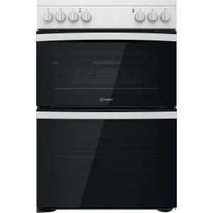 Indesit ID67V9KMW/UK Freestanding Electric Ceramic Cooker - White