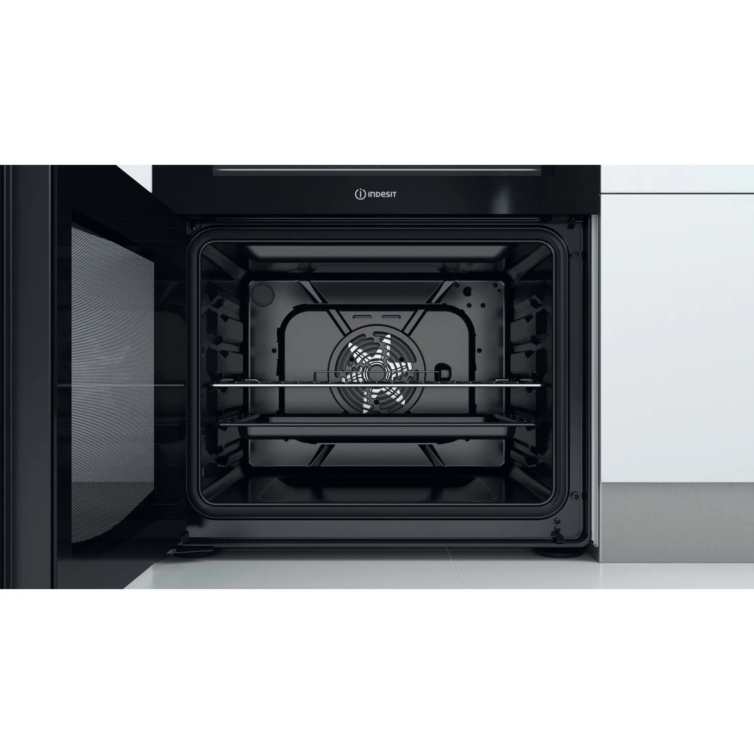 Indesit ID67V9KMW/UK Freestanding Electric Ceramic Cooker - White