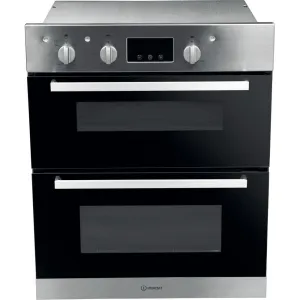 Indesit IDU 6340 IX Built-In 96L Electric Oven - 5100W, Black, Stainless Steel