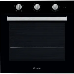 Indesit IFW 6330 BL UK Built-In 66L Electric Oven - Black, Stainless Steel