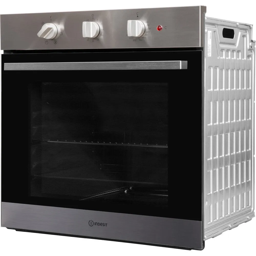 Indesit IFW 6330 IX UK Built-In 66L Electric Oven - Black, Stainless Steel