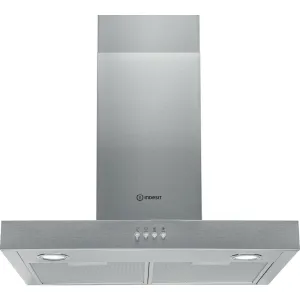 Indesit IHBS 6.5 LM X Wall-mounted Cooker Hood - 432m³/h, Stainless Steel
