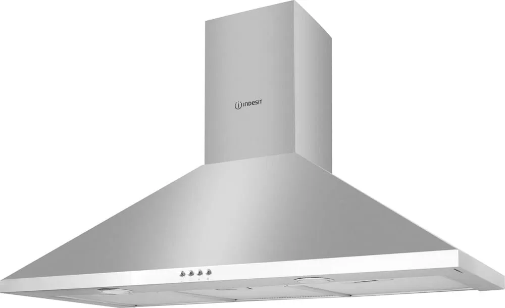 Indesit IHPC 9.5 LM X Wall-mounted Cooker Hood - 603m³/h, Stainless Steel