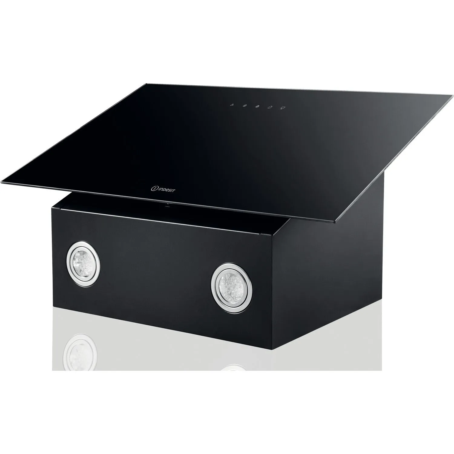 Indesit IHVP 62F LT K Built-in Cooker Hood - 495m³/h, Black