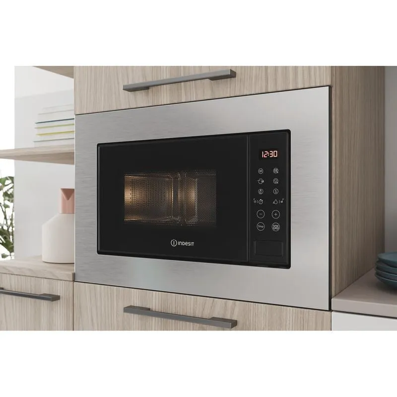 Indesit MWI 120 GX UK Built-in 20L Combination Microwave - 800W, Stainless Steel