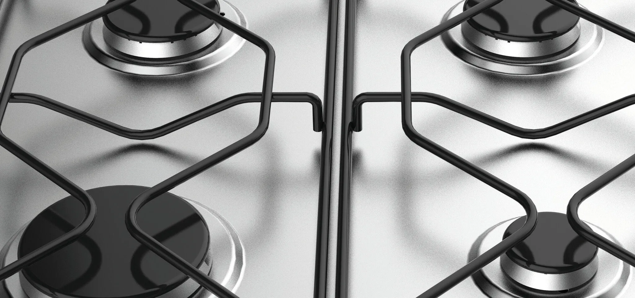 Indesit PAA 642 IX/I WE1 Built-in 58cm Gas Hob - 4 Zones, Stainless Steel