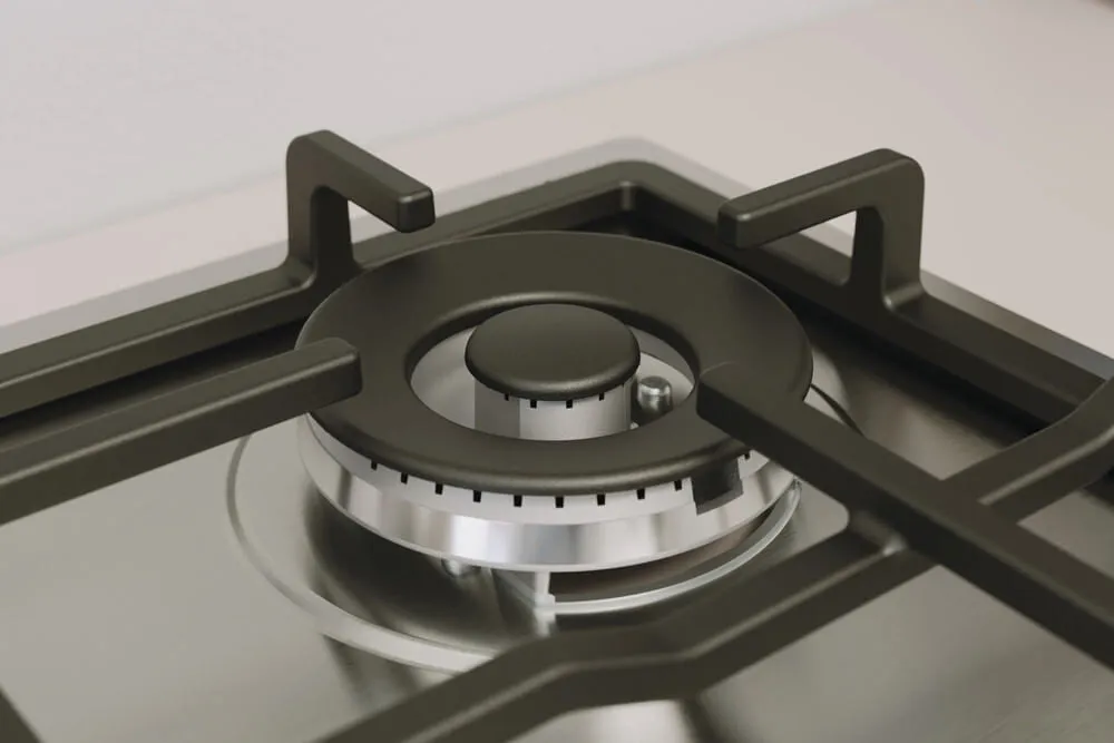 Indesit THP 641 W/IX/I Built-in 58cm Gas Hob - 4 Zones, Stainless Steel