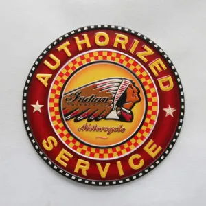 INDIAN MOTORCYCLE METAL ART SIGNS