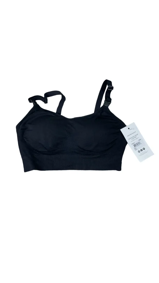 Ingrid & Isabel Drop Cup Nursing Bra, Black, Small