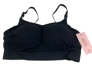 Ingrid & Isabel Drop Cup Nursing Bra, Black, X-Large