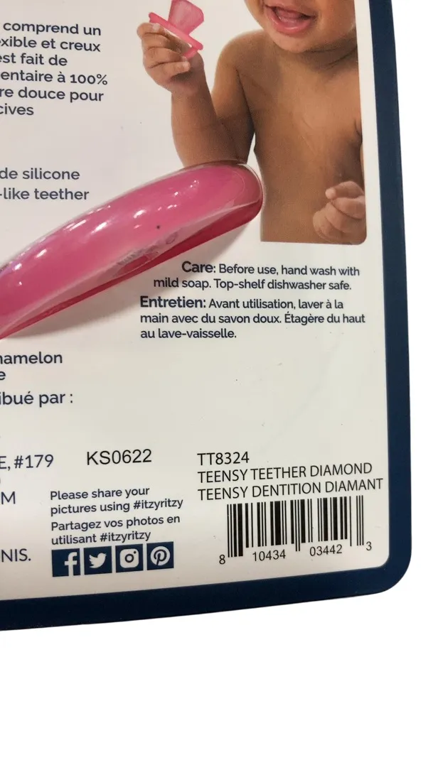 Itzy Ritzy Teensy Teether, Diamond