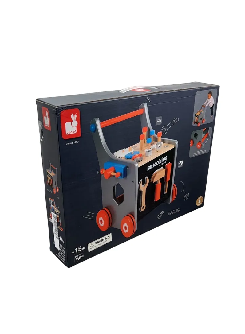 Janod Brico Kids Magnetic DIY Trolley