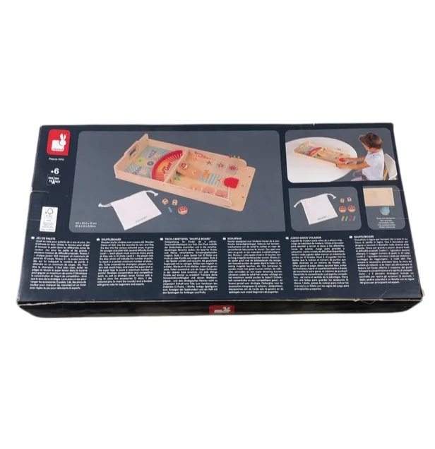 Janod Wooden Classic Shuffleboard Tabletop Game