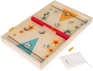 Janod Wooden Classic Sling Puck Tabletop Game