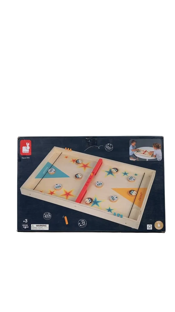 Janod Wooden Classic Sling Puck Tabletop Game