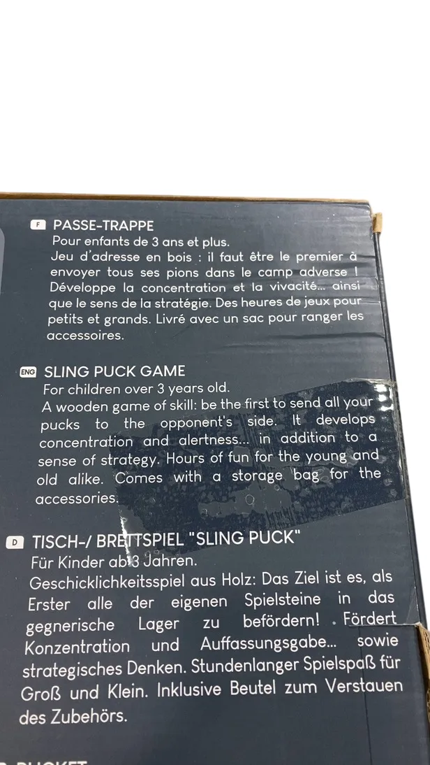 Janod Wooden Classic Sling Puck Tabletop Game