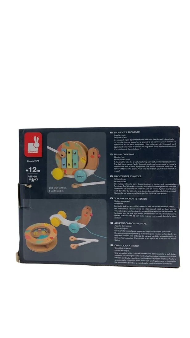 Janod Wooden Pull-Along Snail