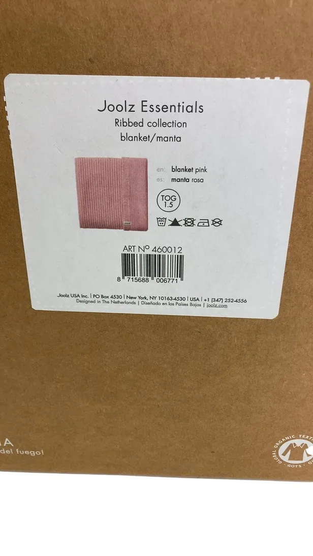 Joolz Essentials Ribbed Blanket, Pink