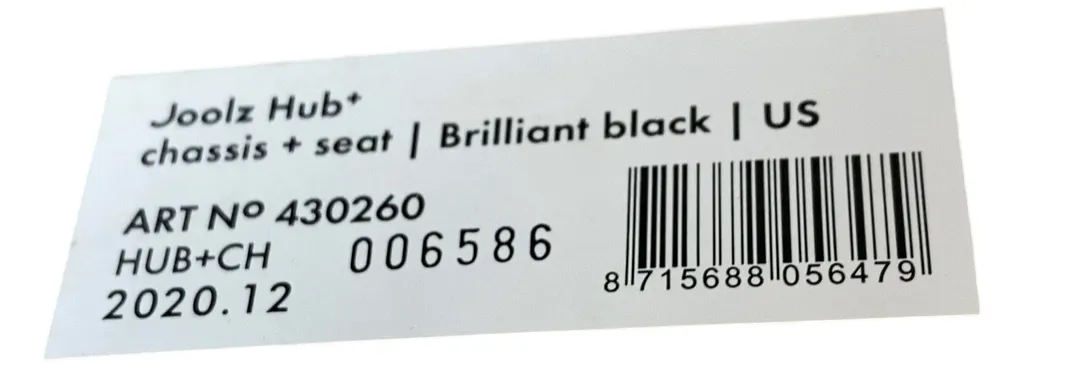 Joolz Hub  Stroller, 2020, Brilliant Black