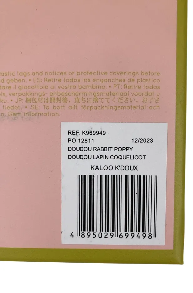 Kaloo Doudou Rabbit Poppy