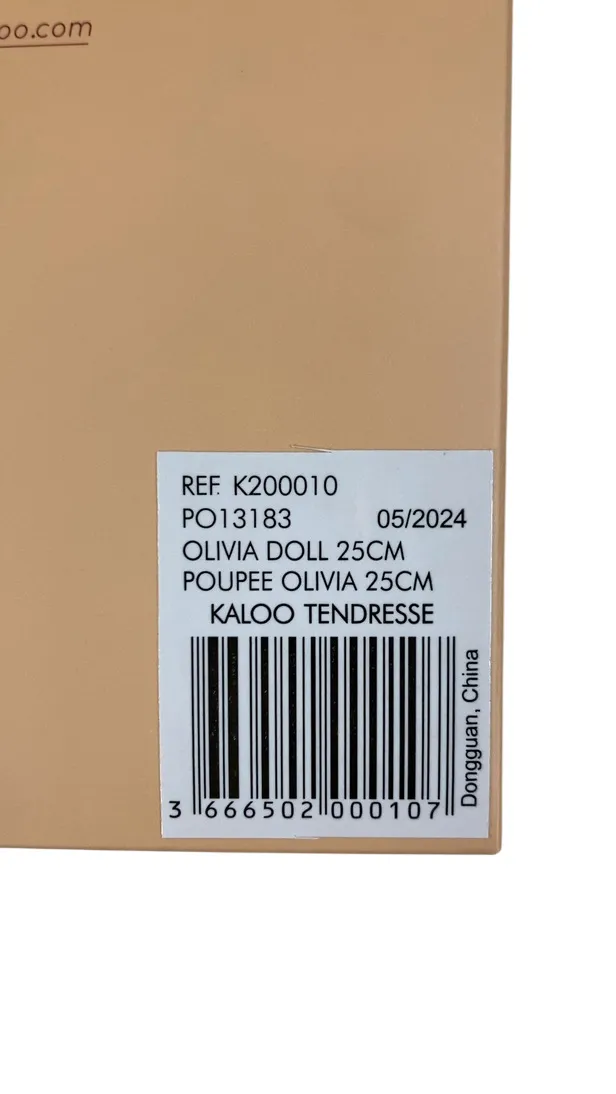 Kaloo Tendresse Olivia Doll, 25cm