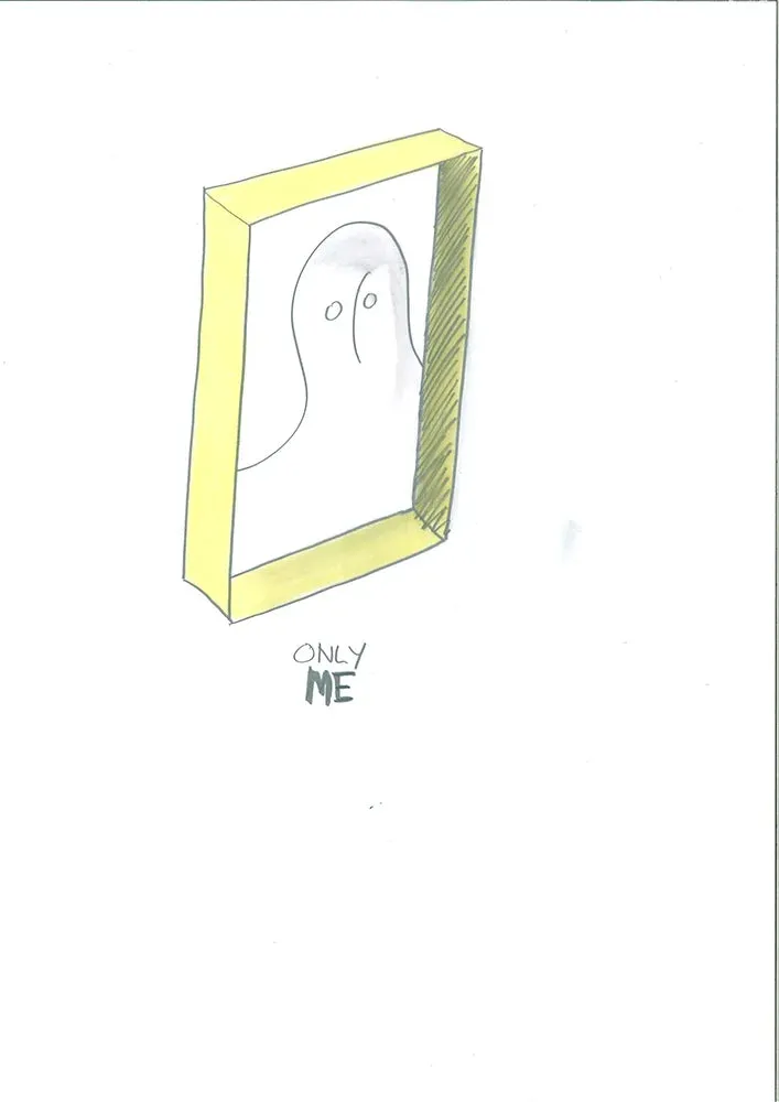 Kartell Only Me Mirror 50x50 Cm, Black
