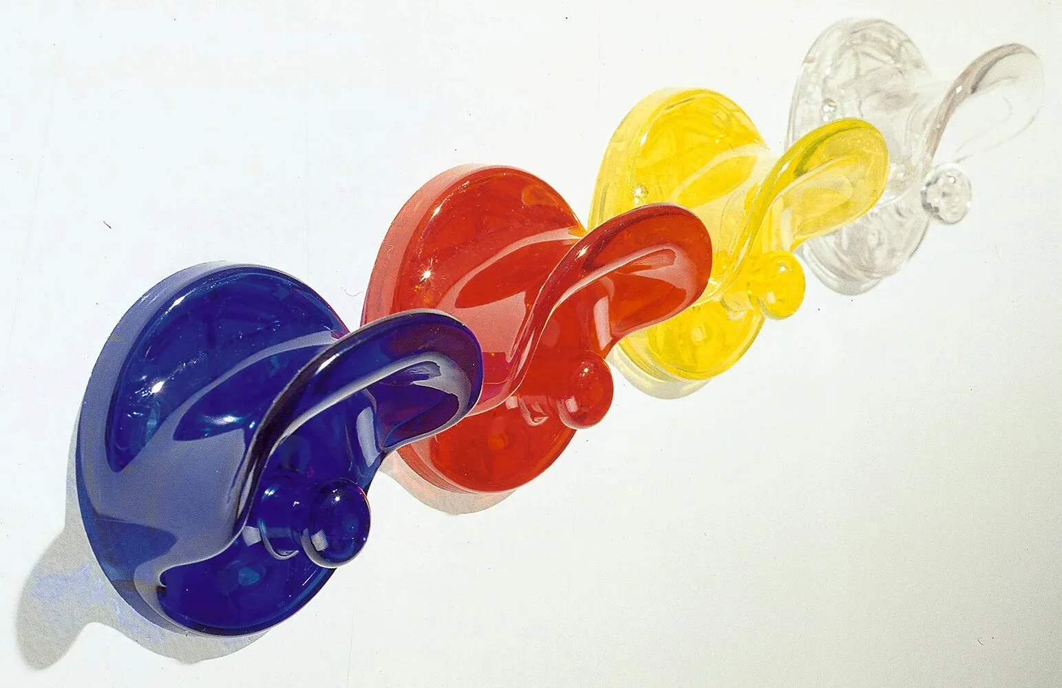 Kartell Set Of 2 Wall Clothes Hook, Crystal