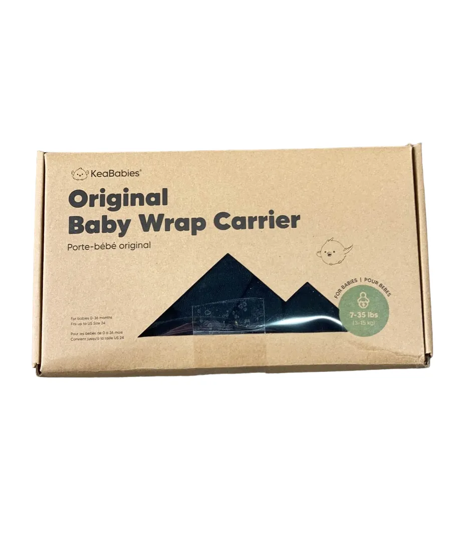 KeaBabies Wrap Carrier, Trendy Black