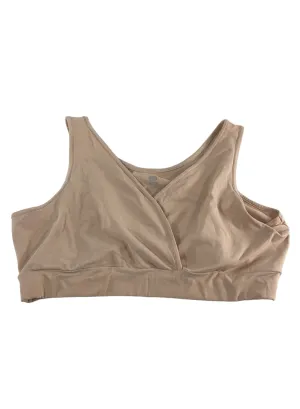 Kindred Bravely French Terry Racerback Nursing And Sleep Bra, Busty, Beige, XX-Large