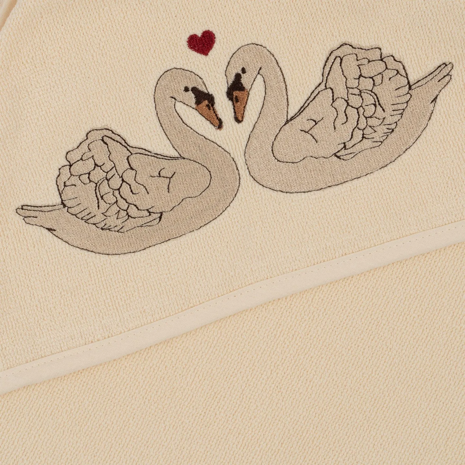 Konges Sløjd Terry Towel w. Embroidery Swan