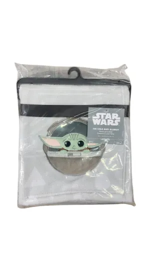 Lambs & Ivy Disney Baby Blanket, Star Wars, The Child (Gray)