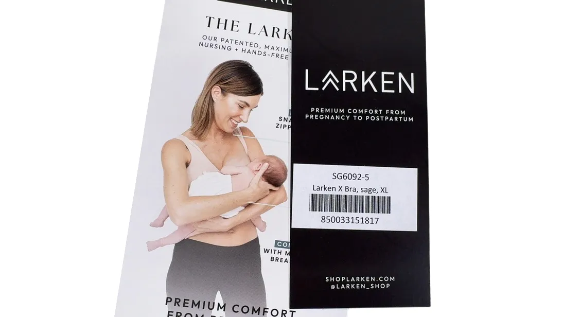 Larken The Larken X Nursing Bra, Sage, XLarge
