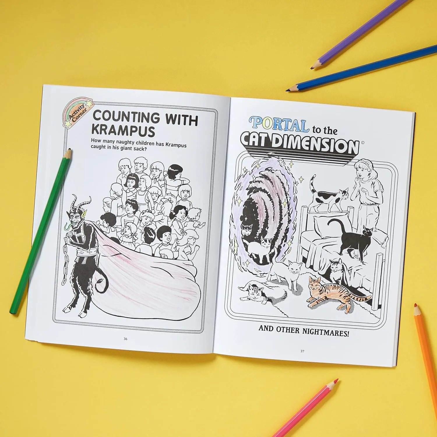 Let’s Summon Demons: A Creepy Coloring & Activity Book