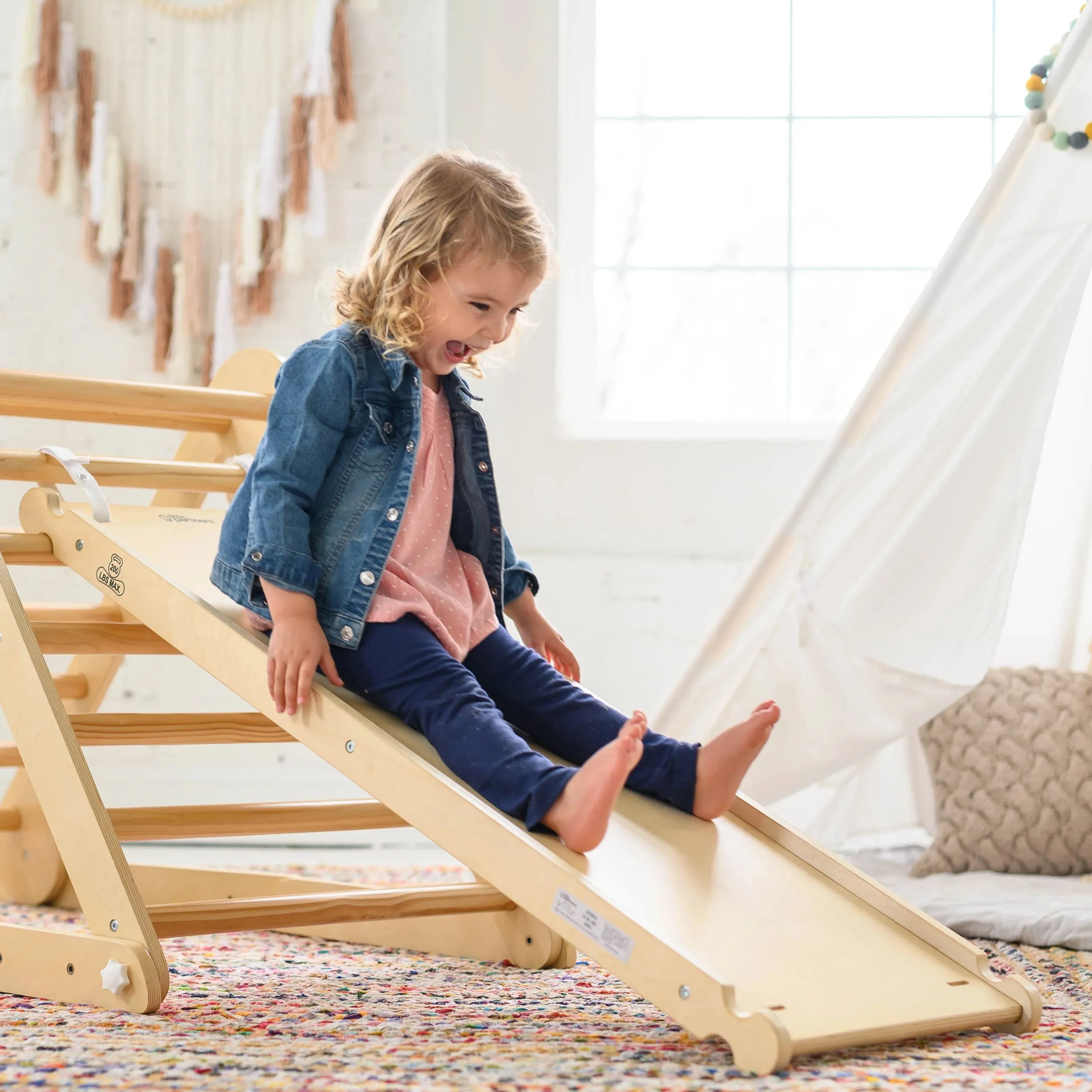 Little Partners 2-in-1 Climbing Ramp Slide