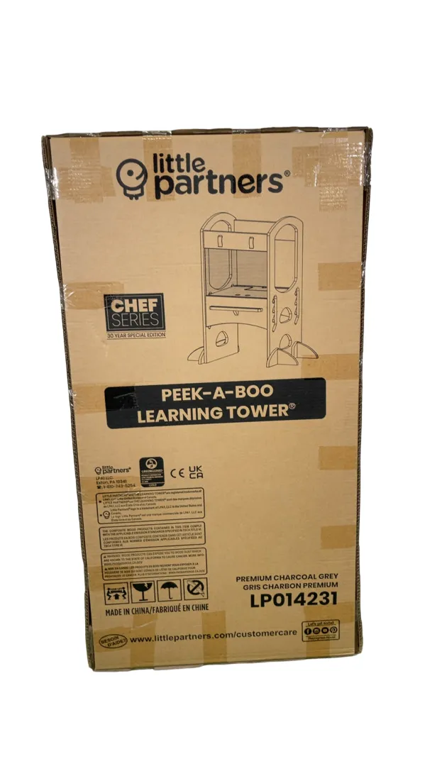 Little Partners Chef Series Learning Tower, Premium Charcoal Grey