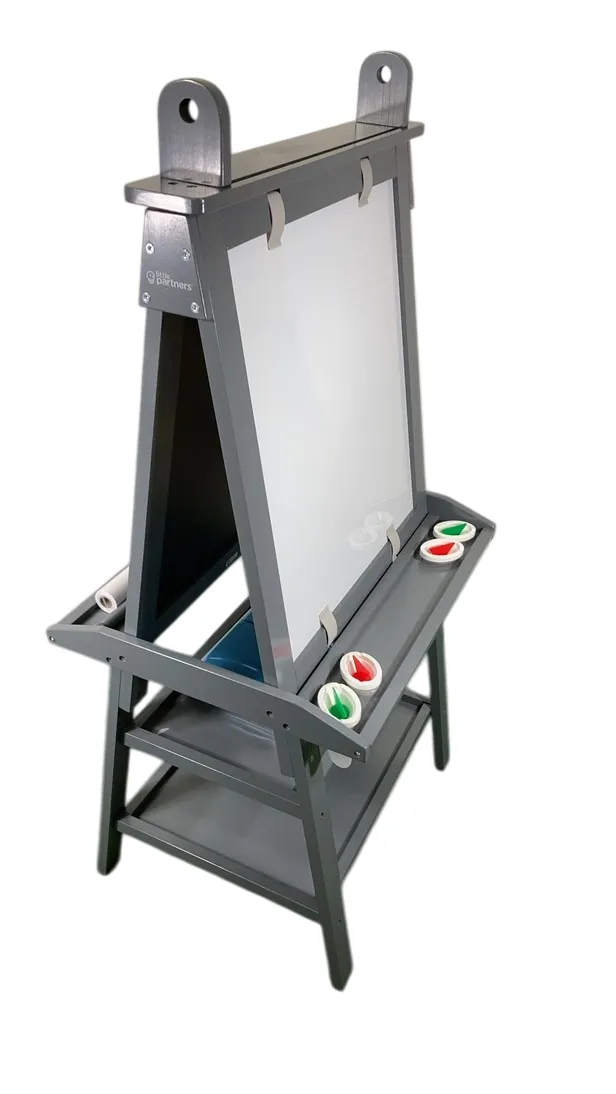 Little Partners Deluxe Learn 'N Play Art Center Easel, Earl Grey