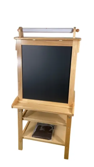 Little Partners Deluxe Learn 'N Play Art Center Easel, Natural