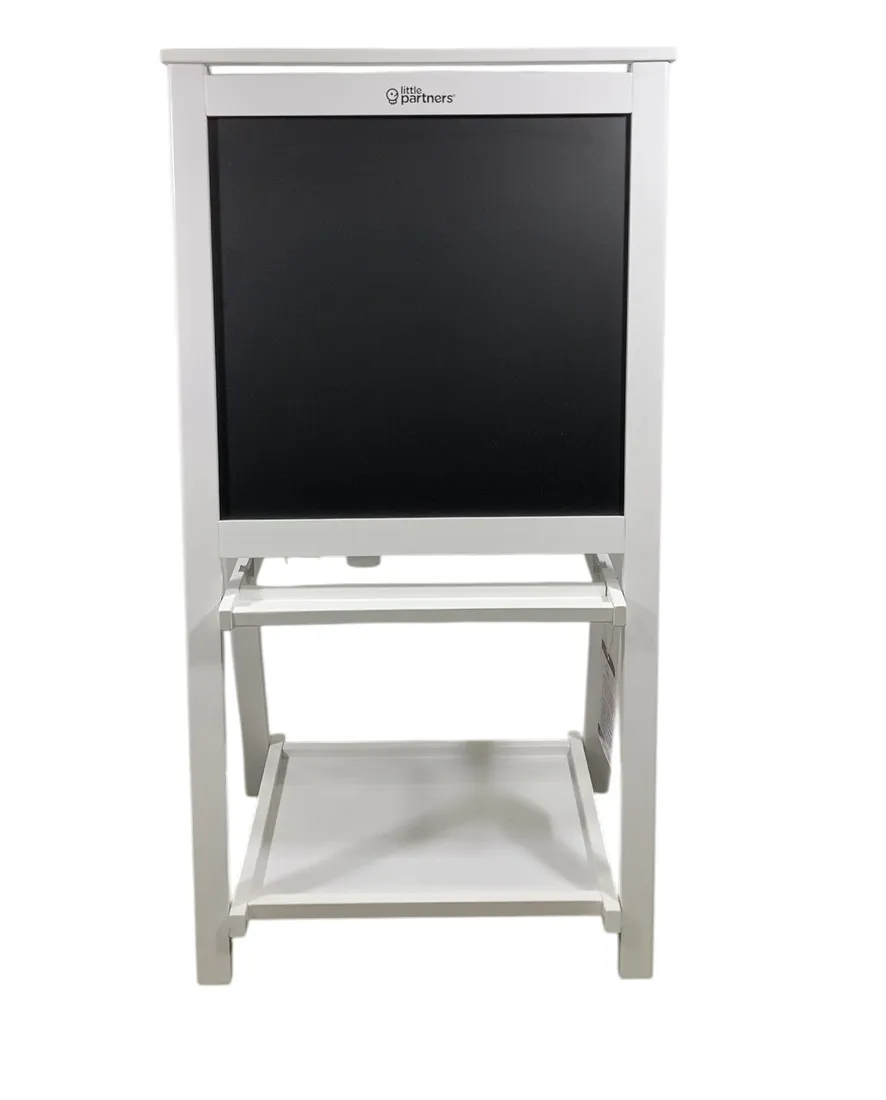Little Partners Folding Artist EZ Easel, Soft White