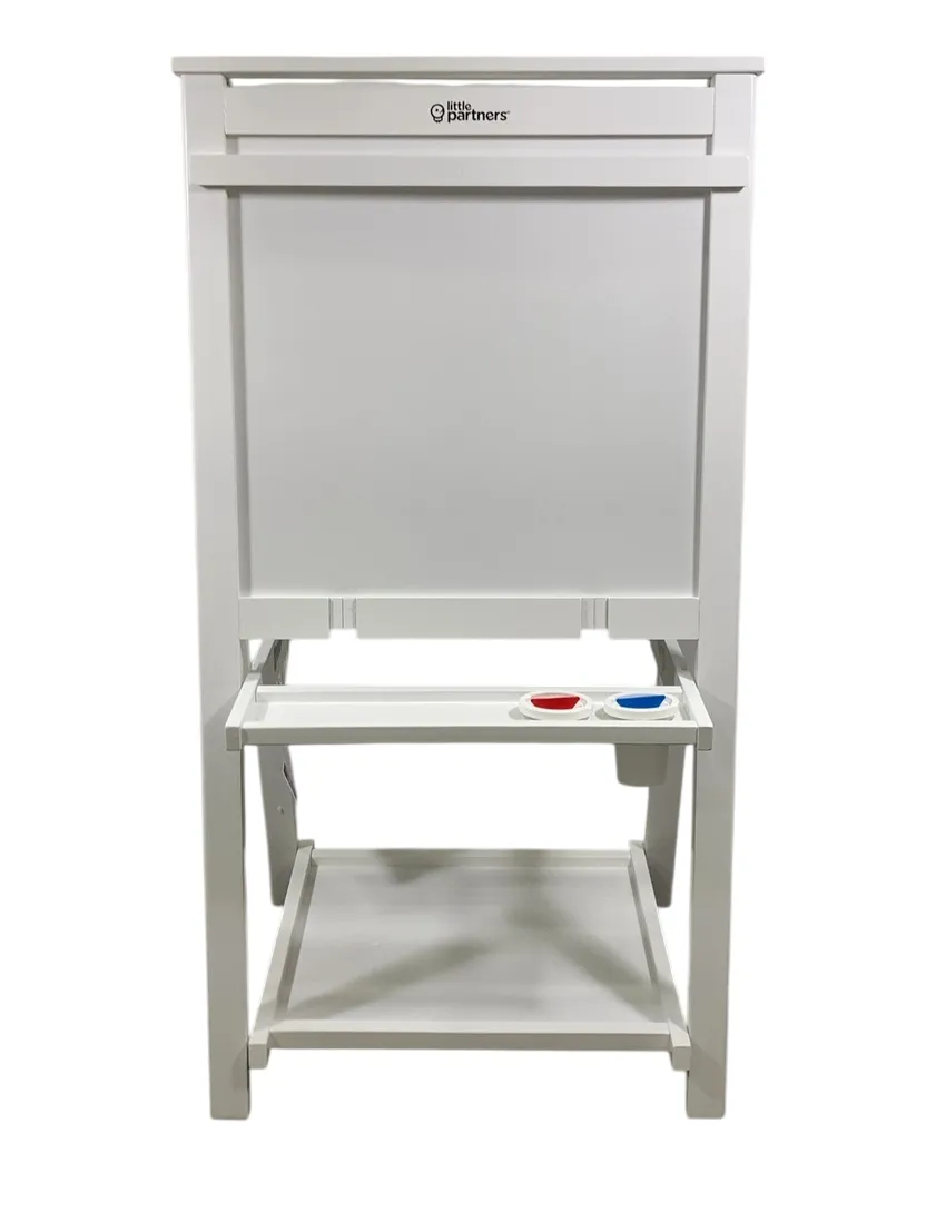 Little Partners Folding Artist EZ Easel, Soft White