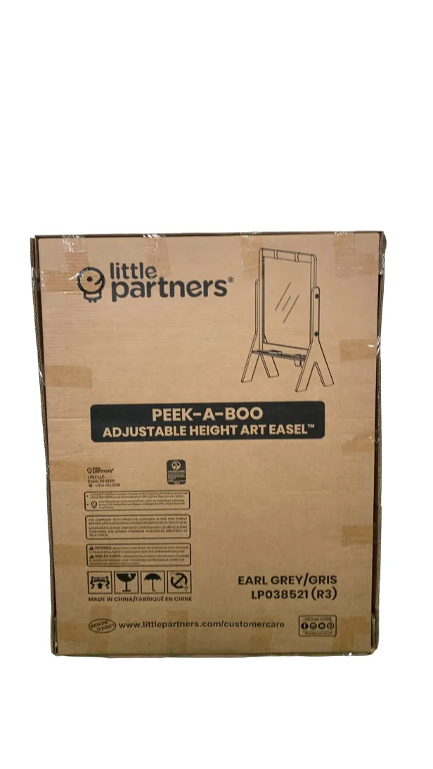 Little Partners Peek-A-Boo Art Easel, Earl Grey