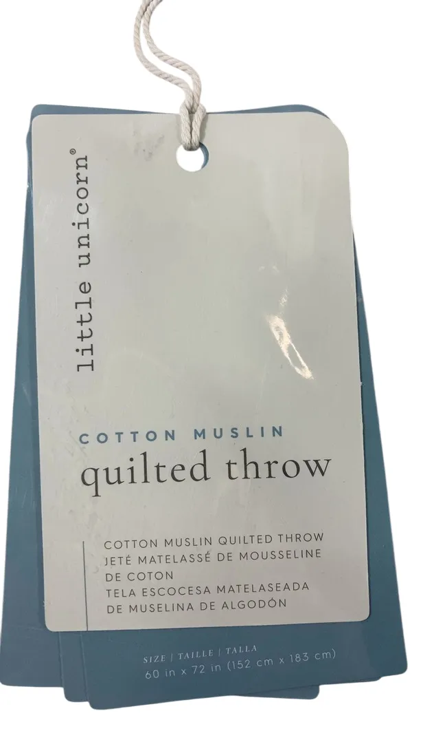 Little Unicorn Deluxe Muslin Quilted Throw, Holiday Haul