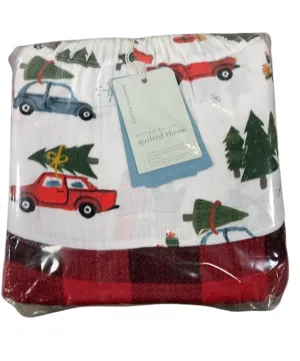 Little Unicorn Deluxe Muslin Quilted Throw, Holiday Haul